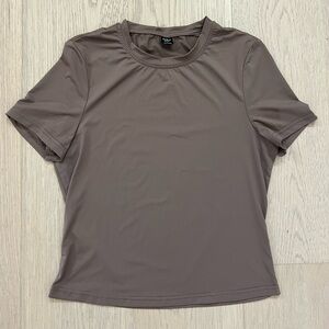 FREE Women's Brown Short Sleeve Top